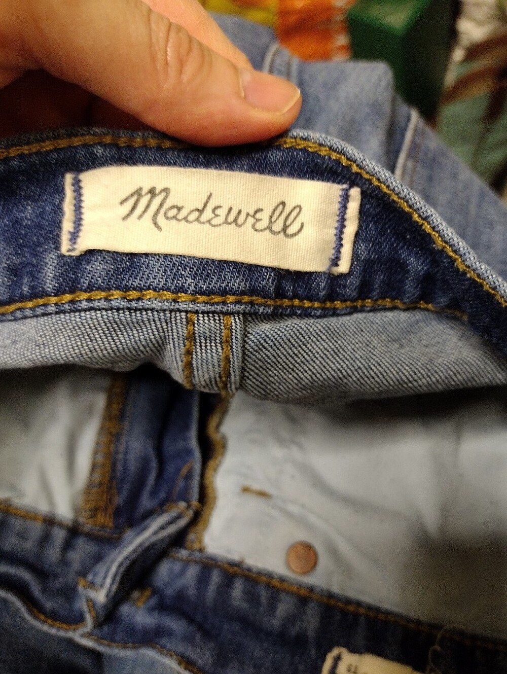 Madewell High Rise Distressed Denim Cut-Off Shorts - Picture 3 of 7